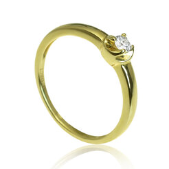 GOLDIE Zlatý prsteň s diamantom Cheris ER491.AVB