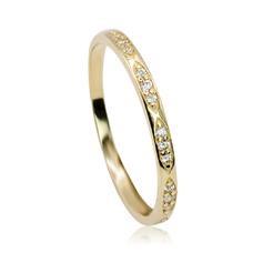 Zlatý prsteň Ela ER577.MA